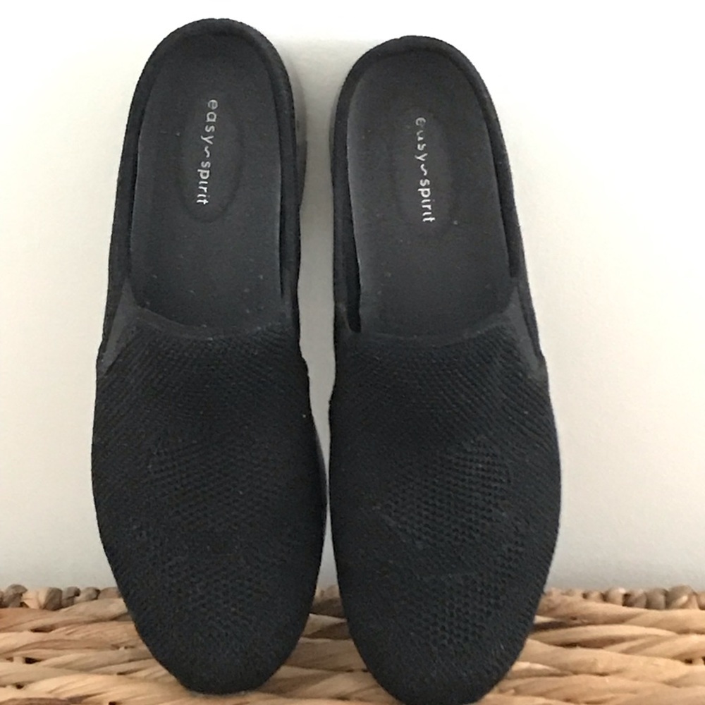 Easy Spirit Take Knit 11M black clog